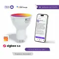 Умная светодиодная лампочка GU5.3 RGB с Zigbee, Яндекс Алисой, Google Home, Smart Bulb 5W