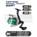 Катушка рыболовная MIFINE SWIFT G 3000F-3B, зеленого цвета, для спиннинга, фидерная