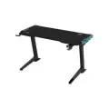 Стол для компьютера (для геймеров) с электроприводом и RGB-подсветкой FoxGear FG-ZE-49B (ширина 125 см)