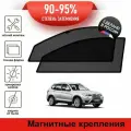 Каркасные шторки LATONIK PREMIUM на BMW X3 (F25) (2010-2014) на передние двери на магнитах с затемнением 90-95%