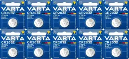 Батарейки VARTA Lithium CR2032, литиевые, 3V, (10) блистеров по (1) шт. (1/10)