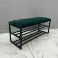 Банкетка в прихожую для обуви 100х35х45 см STEEL MEBEL (БПЧ-4)