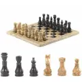 Каменные шахматы Статус доска 30х30 см камень ракушечник мрамор 121661