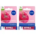 Бальзам для губ Nivea, фруктовое сияние с ароматом вишни, 4.8 г, 2 шт