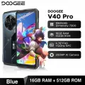 Смартфон Doogee V40 Pro, 16/512Gb Global, экран 6.78, Blue (Голубой)