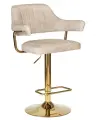 Стул барный DOBRIN Стул барный DOBRIN CHARLY GOLD, бежевый твид (LEO26) арт. LM-5019_G-M_CT-LEO26