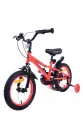 Велосипед двухколесный kari детский 14 дюймов, со светящимися колесами, красный, цвет красный, чёрный