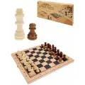 Игра 3 в 1 дерево Рыжий кот нарды/шашки/шахматы