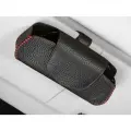 Автомобильная коробка/чехол для очков MyPads M-231656 черный кожаный, держатель зажим для солнцезащитных очков для автомобиля из натуральной кожи