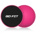 Диски для скольжения GO FIT, слайдеры для глайдинга, набор из 2 штук с мешочком для хранения, розовые