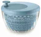 Пластиковая сушилка для салата Twist&Dry, 4 л, голубой, серия My Kitchen, Guzzini, 170900134