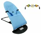 Шезлонг детский с игрушкой GOOD LUCK (завод BLANTEK) цвет голубой