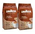 Кофе в зернах Lavazza Crema e Aroma, арабика/робуста, Италия 1 кг - 2 уп.