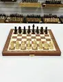 Шахматы деревянные Олимпийские красное дерево средние