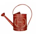 Лейка в ретро стиле металлическая красная Рождественская