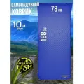 Коврик самонадувающийся туристический PRESIDENT FISH 8891002 PF-10WP синий