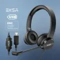 EKSA H12E проводные офисные наушники с микрофоном, H12E