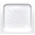 Стальной душевой поддон ANTIKA эмалированный, 80x80x15 см, слив D-52 мм 94941 APS-80101