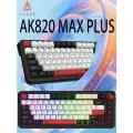 AJAZZ AK820MAX PLUS Профессиональная игровая механическая клавиатура , беспроводной Bluetooth 2.4G приемник огни RGB