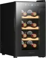 Винный шкаф однокамерный ZUGEL ZTWF82B вместимость: 8 бутылок, черный