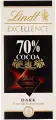 Шоколад горький  Lindt  Excellence 70% какао, 3 шт х 100 гр (Франция)