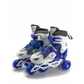 Роликовые коньки раздвижные, синие, размер S (31-34)