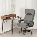 Компьютерное кресло руководителя TetChair Duke metal BL, велюр, серый