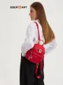 Городской маленький рюкзак для ручной клади Eberhart Legacy, нейлон, красный, 20*10.5*22 см, 0.4 кг, 4.49 л / Стильный, прочный и легкий рюкзак для похода и путешествий в самолет