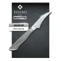 Кухонный Нож овощной TOJIRO (F-843), длина лезвия 70 мм, сталь VG10, 3 слоя, рукоять сталь, Япония