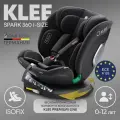 KLEE Spark i-Size 360 Diamond Black автокресло от 0 до 36 кг с IsoFix и легким вращением одной рукой