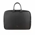 Сумка для ноутбука Makey из натуральной кожи. Цвет черный
