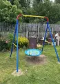 Комплекс качели гнездо и уличная стойка