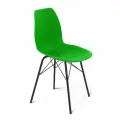 Стул Sheffilton SHT-ST29/S64 пластиковый, зеленый на черном металлическом каркасе, нагрузка до 260 кг