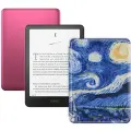 Электронная книга Amazon Kindle PaperWhite 12 2024 32Gb SE Metallic Raspberry с обложкой ReaderONE PW Van Gogh