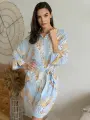 Халат MIA-AMORE Palm Beach, размер XL, голубой