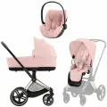 Модульная коляска Cybex Priam IV 3в1 Pink(розовый)ChromeBrown люлька, прогулочный блок, до 4 лет