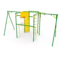 Уличный комплекс Атлет-К2 Rokids, цвет зеленый, без качелей