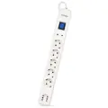 Удлинитель SmartBuy SBSP-50W-Pro, 6 розеток, с/з, 16А / 3500 Вт 6 5 м 1 кв. мм белый