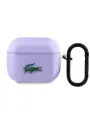 Lacoste для AirPods 3 чехол TPU Croc Logo Transparent Parme