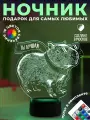 Ночник Капибара - Ты лучшая - подарок