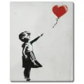 Граффити Бэнкси Девочка с воздушным шаром. Интерьерная фреска на доске. 80х65см