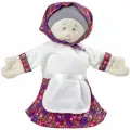 Кукла-рукавичка Мягкая игрушка на руку Бабка, кукла-перчатка для кукольного театра, перчаточная кукла