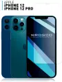 Безрамочное защитное стекло Rosco на Apple iPhone 12 и 12 Pro (Айфон 12 и 12 Про), прозрачное, с отступами, 1 шт