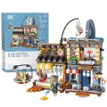 Loz Building Block Street View Children's Toy Assembly Model, Birthday Gift for Boyfriend Or Girlfriend, Valentine's Day Gift, 1231 Aquarium Store