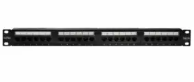 Патч-панель SUPRLAN 10-0403 19, 1U, Cat 5e, 24 порта RJ45 (8p8c), неэкранированная, Dual IDC (110/KRONE)
