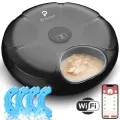 Автоматическая кормушка для животных PETFORT на 6 кормлений, Wi-Fi, черная