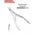 Кусачки для кутикулы Nippon Nippers N-11-12, профессиональные, двойная пружина, низкая пятка