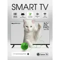 Телевизор 32 дюйма Topdevice Smart TV, Full HD, VA, Салют ТВ, Wi-Fi, Bluetooth, TDHTV32SFD_BK
