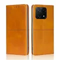 Чехол-книжка MyPads для Xiaomi Poco X6 Pro 5G, желтый