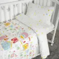 Постельное белье в кроватку для новорожденного. Простыня на резинке 60х120 см